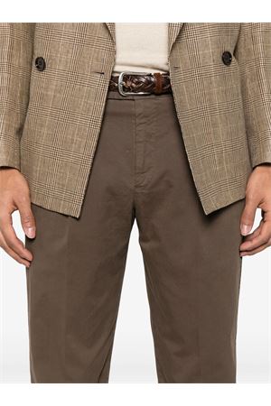 Brown cotton blend Rebel trousers PT TORINO | CORTZAZ40FWDGL04Y174
